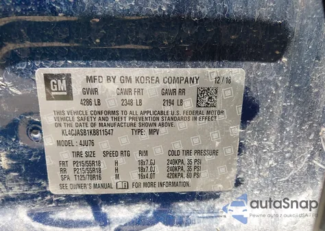 2019 Buick Encore Fwd Preferred from USA, damaged, VIN KL4CJASB1KB811547